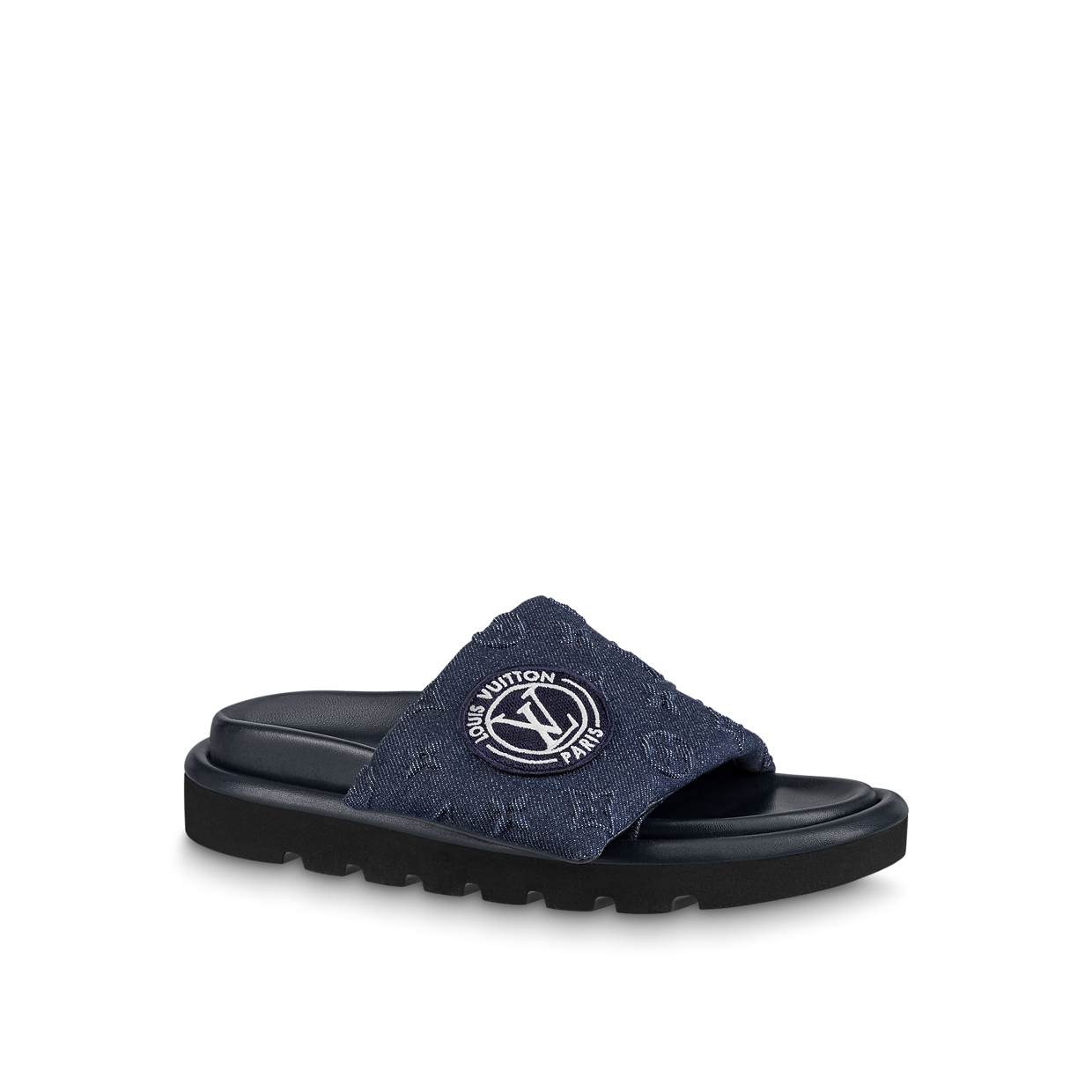 pool pillow comfort mules black